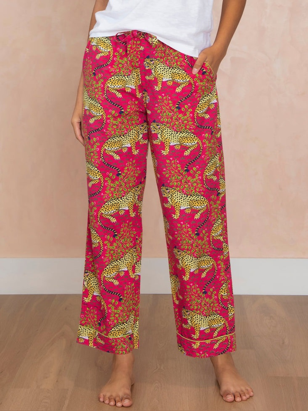 Printfresh PJ Pants in Bagheera red/hot pink